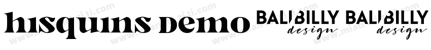 Hisquins DEMO字体转换